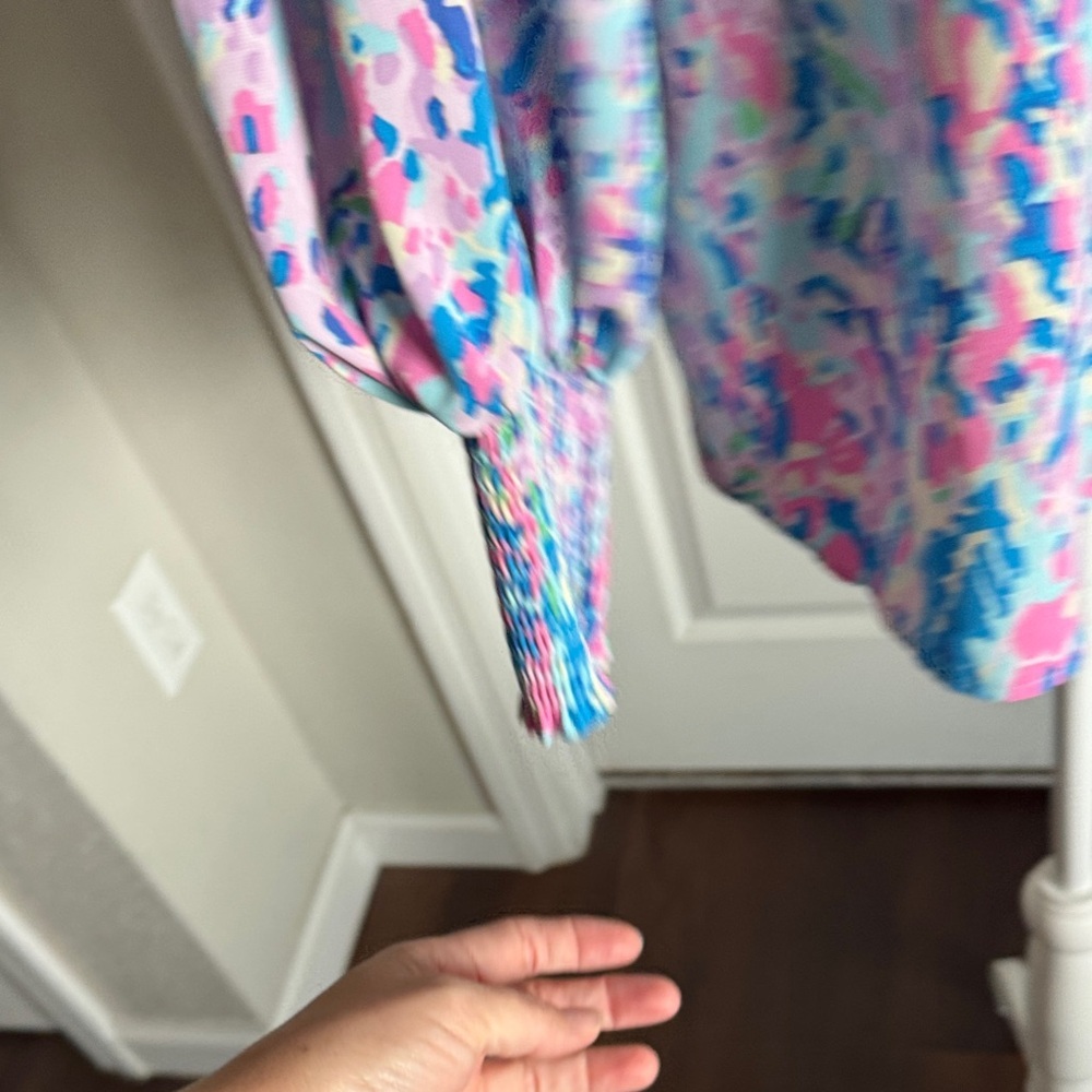 Amazon Women's Multicolor Button Down Shirt - Picture 7 of 15
